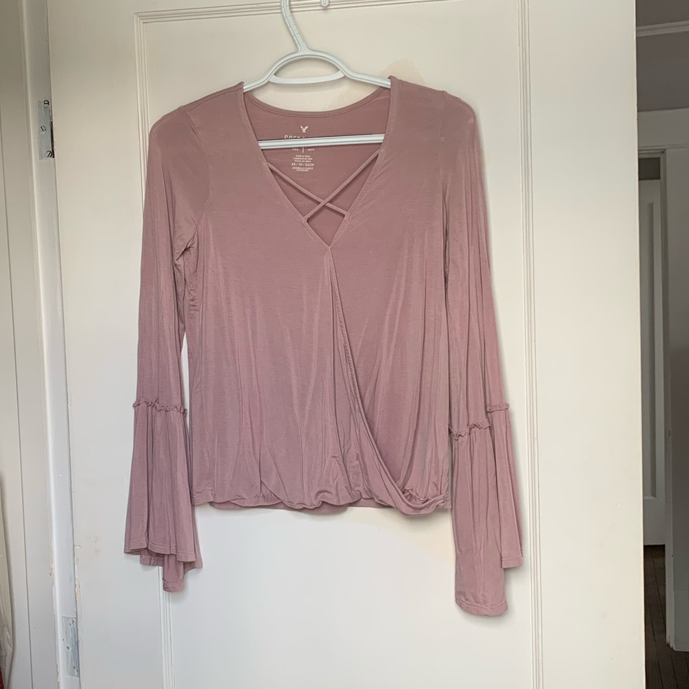 American Eagle Bell Sleeve Top